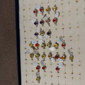 925 Silver with Glass Stones Rings